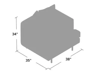 Margot Tub Barrel Sofa Chair 3D model