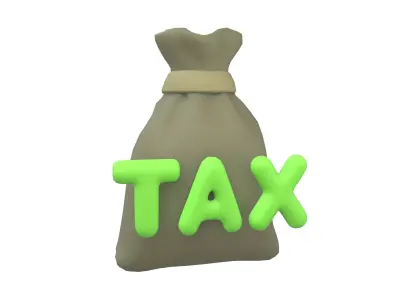 TAX Icon V1 002 Low-poly 3D model