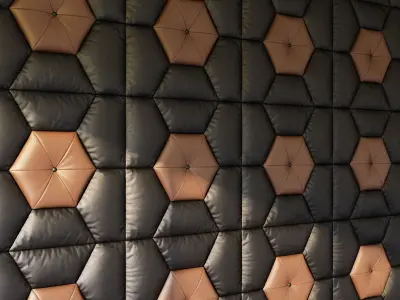 Decorative wall pattern panel 3D model