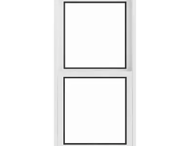 White Window 01 3D model