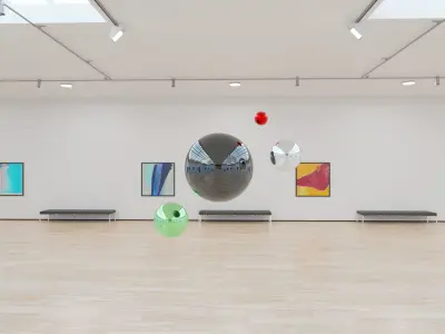 HDRI - Art Museum Gallery Interior 4b - HDR - 8192x4096 - x2 Texture