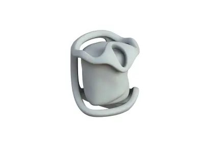SciFi Shape Object Low Poly Low-poly 3D model 35