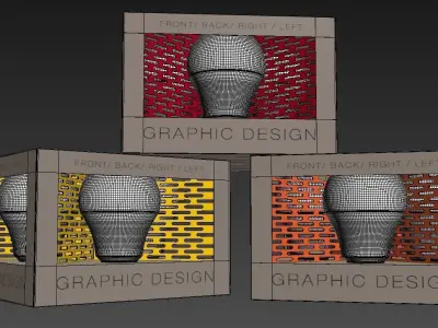 CARDBOARD PACKAGING FOR LIGHT2 3D model