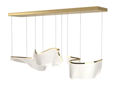 ET2 Lighting - Rinkle Modular 3-Light Pendant 3D model