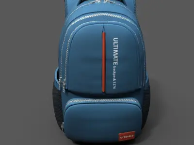 Backpack Camping Generic military combat soldier scifi fantasy  Low-poly 3D model