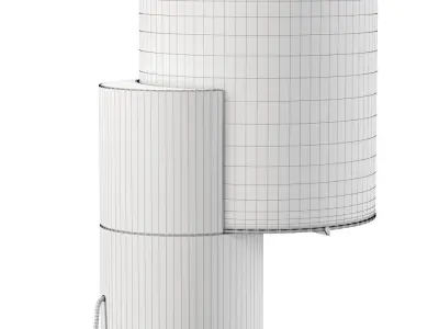 Lea table lamp by Matteo Nunziati  Low-poly 3D model