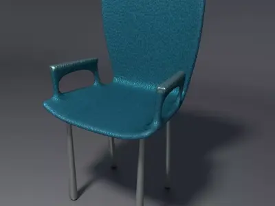 Plastic Chair - 3 - b 3D model
