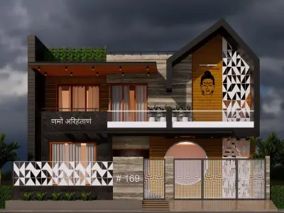 Exterior House Design 3D print model
