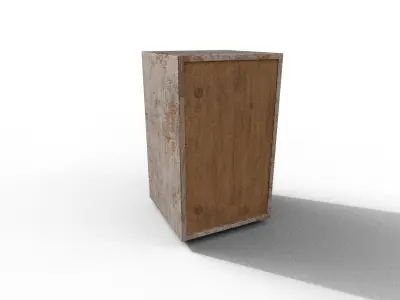 Old Modern Furniture 3D Model Terror Low-poly 3D model purchase