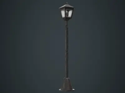 Street Light 1B Low-poly 3D model