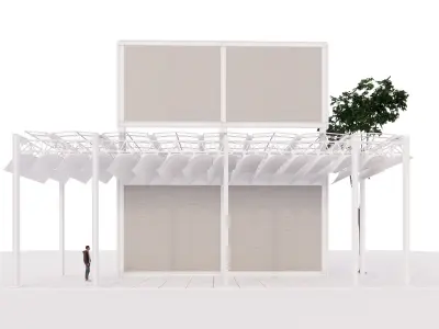 Menil Collection - Exterior Facade sample 3D model