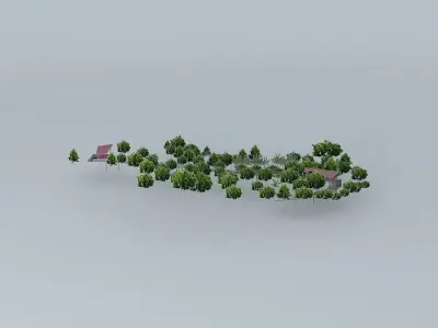 Wood Bridge Roma Street Parkland Free 3D model