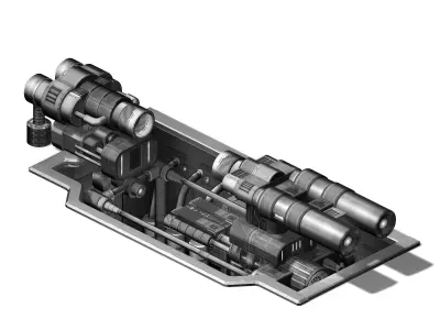 Spaceship - Ground Machine 01 3D model