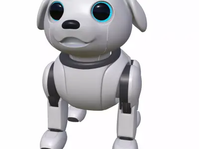 Semi Realistic Robot Dog 3D model