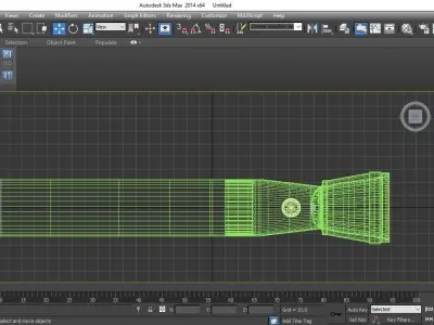 Torch flashlight 3D model