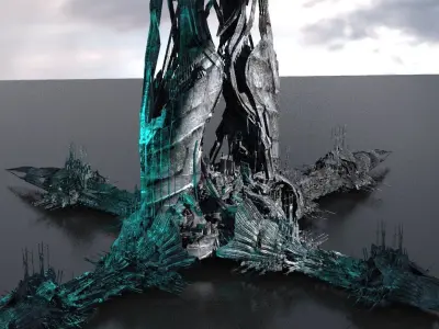 Aqua Man inspired Atlantis Great Tower  3D model