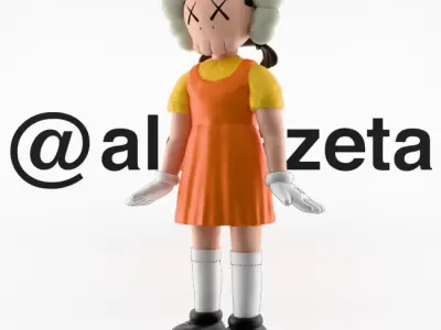  Kaws YOUNG HEE Squid Game Season 2 Textured Low-poly 3D model