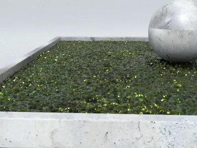 laos Grass Floor Low-poly 3D model