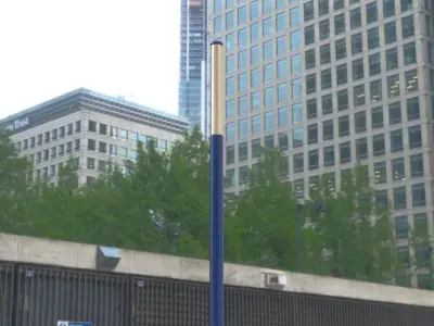 Street Light 10 Blue Low-Poly 535mm Low-poly 3D model
