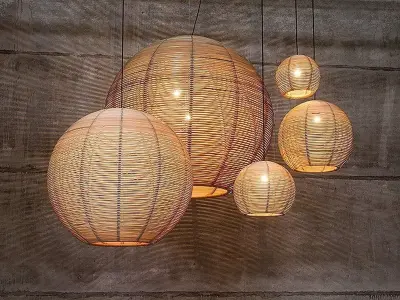 Rattan Lamp 3D model