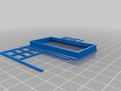 Window and Door in 1 24 scale Free 3D print model