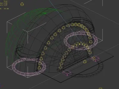 Spacecraft - small ground construction 01 3D model