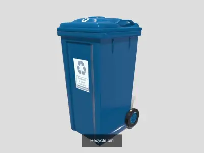 Recycling bins 3D Model Pack