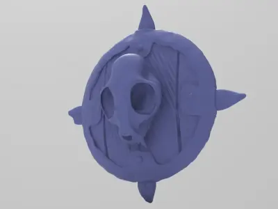Brutal Orc Shield 3D print model