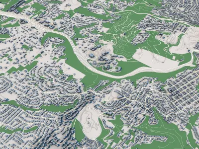 Portland City Oregon United States 3D model