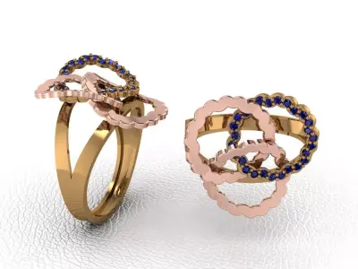 light gram ring-19 3D print model