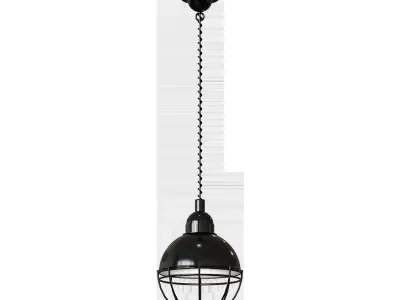 Hanging lamp Claire black 3D model