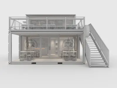 Container Cafe 7 3D model