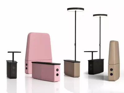 DS 601 Modular Tables and Room Separators 3D model