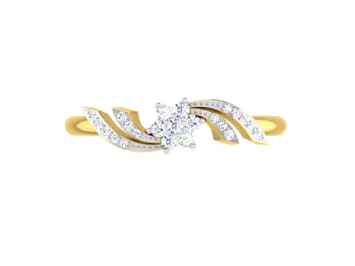 Women Ring Render 3dm STL OBJ FBX Details 3D print model 35