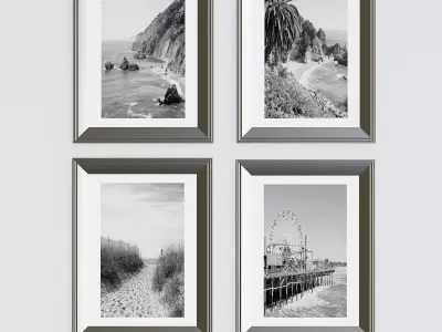 Frame 1 set of framed prints 3D model