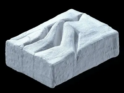 Planet - Ice Cliff 01 3D model