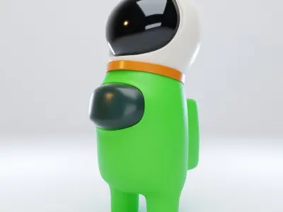 Among Us Astronaut Helmet Character 3D model