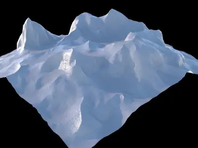 Mountain Low Poly PBR Low-poly 3D model