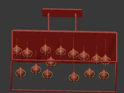 Eurofase Zarina 15 Light LED Chandelier 3D model