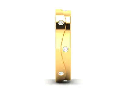 Women Ring  Render 3dm STL OBJ FBX Details 3D print model 37
