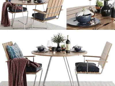 Outdoor Dining Set 3D model