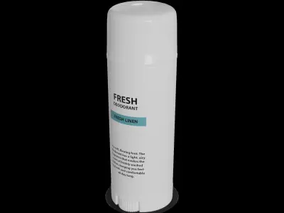 Stick deodorants for men Fresh Linen Stick Deodorant Low-poly 3D model
