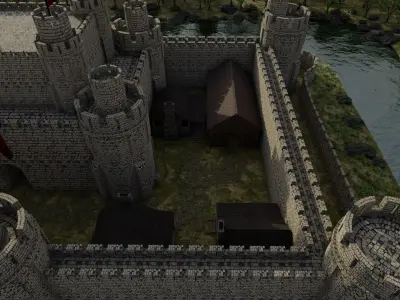 Castle Scene 3D model