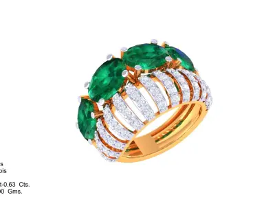 Women Ring  Render 3dm STL OBJ FBX Details 3D print model 303