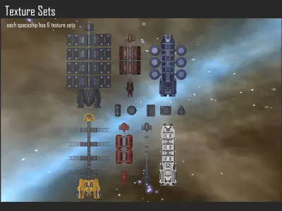 2D Civilian Ships Collection II Texture