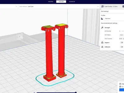 Pillar architecture 1 3D print model
