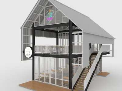 Cafe Modern 5 3D model