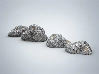 Set of rocks  3D model