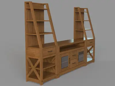 Entertainment Media Console 3D model