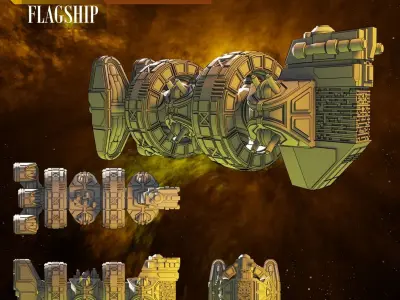 Twilight Imperium Custom 3D Print Pack - Clan of Saar 3D print model